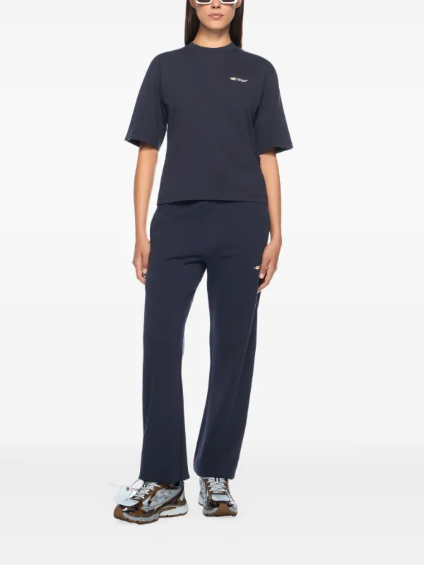 Off-White Ink ロゴ トラックパンツ | ブルー | FARFETCH JP