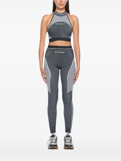 Off-White race logo Arrow seamless sports bra