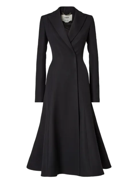 FENDI  grain-de-poudre wool coat