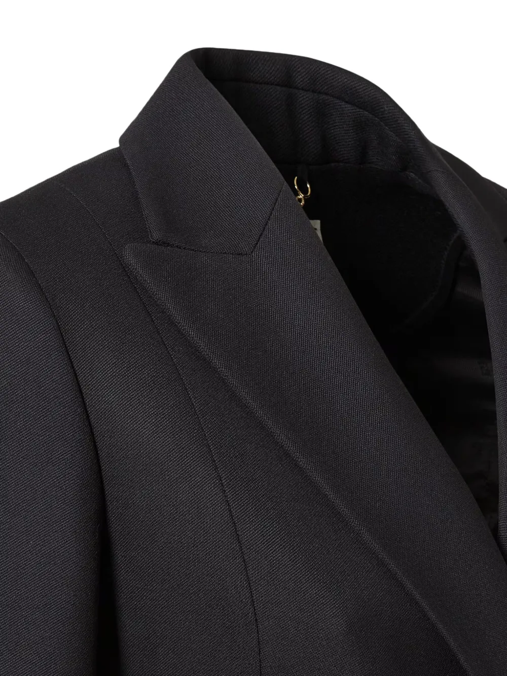 FENDI Wollen jas met grain de poudre Zwart