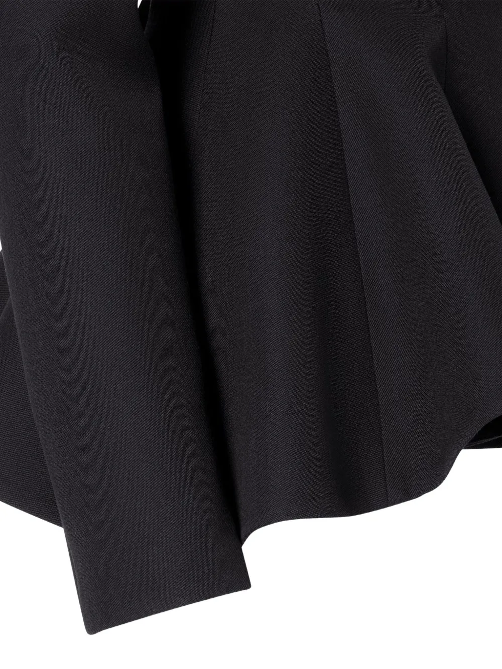 Fendi Grain-de-poudre Wool Jacket In Black