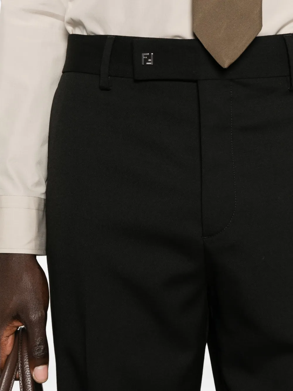 FENDI Wollen broek Zwart