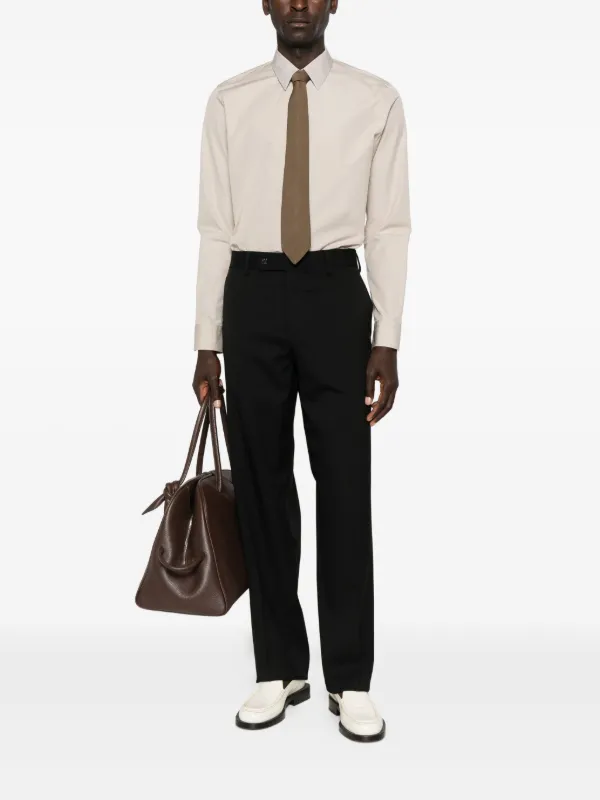 FENDI ウールパンツ | ブラック | FARFETCH JP