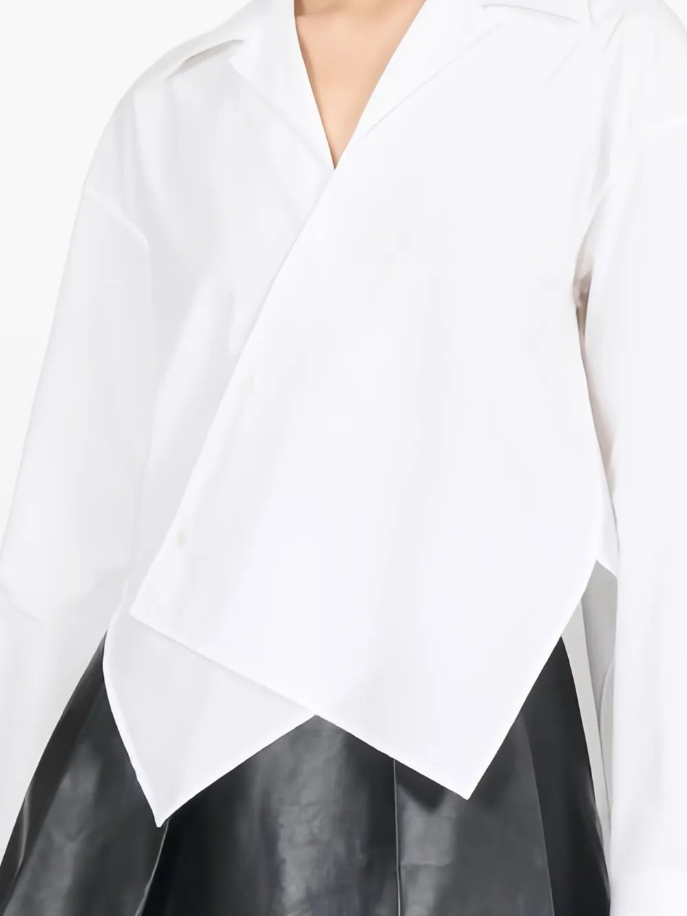 asymmetric-hem shirt