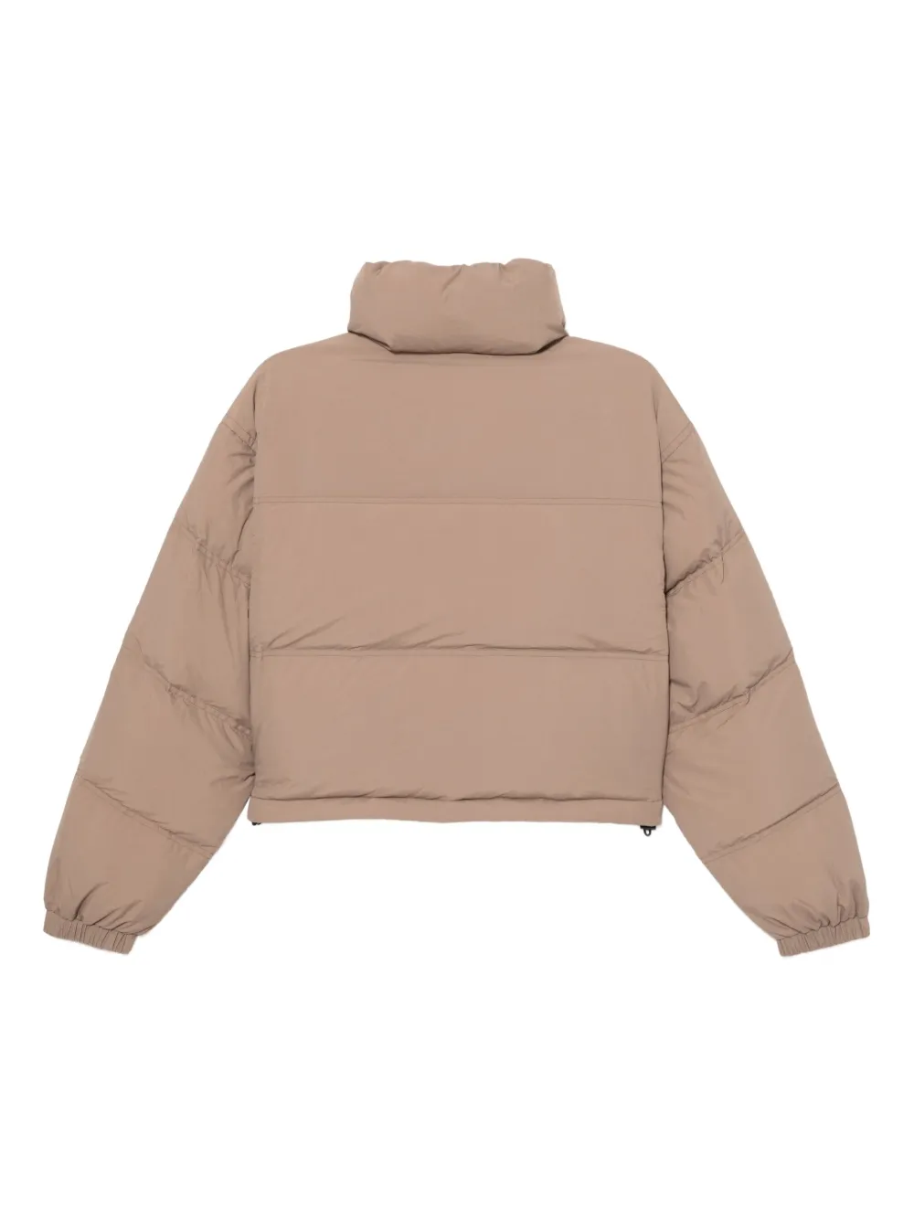 Izzue Bear-embroidered Puffer Jacket In Brown