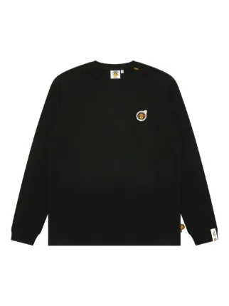 A BATHING APE® Baby Milo ロングTシャツ | ブラック | FARFETCH JP