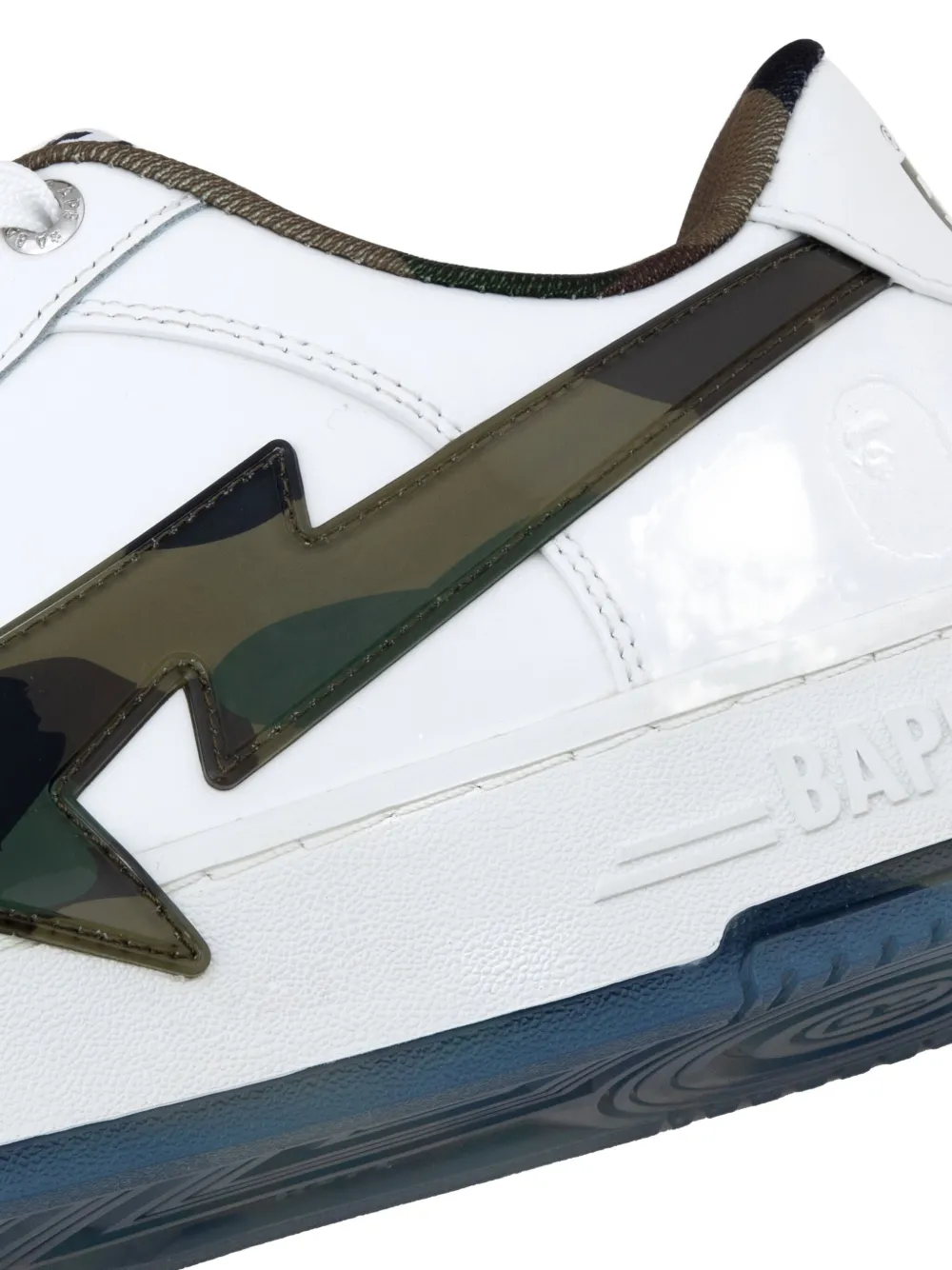 A Bathing Ape Star-appliqué Sneakers In White