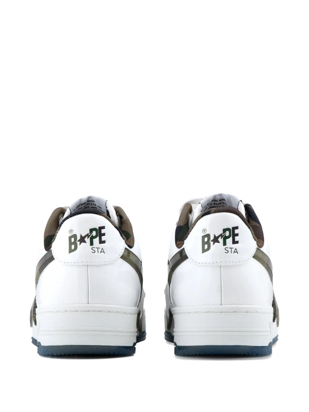 A Bathing Ape Star-appliqué Sneakers In White