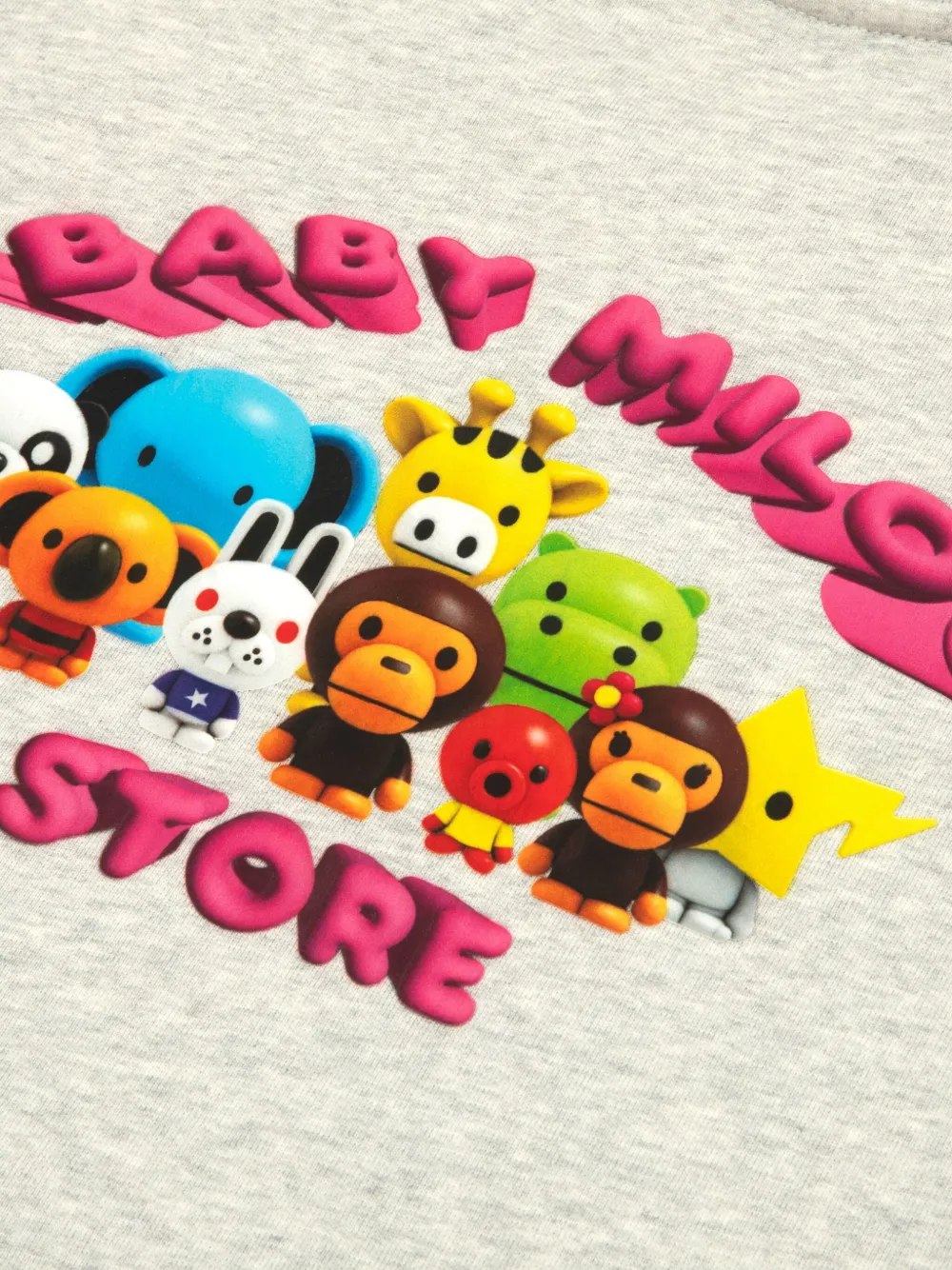 *baby Milo® Store By *a Bathing Ape® Crew-neck Graphic-print Sweatshirt In Neutral