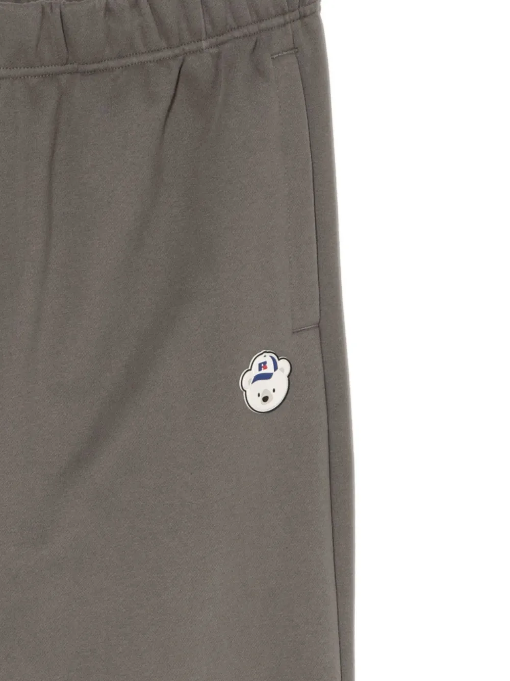 Chocoolate X Russell Athletic Bear-embossed Trousers In Gray