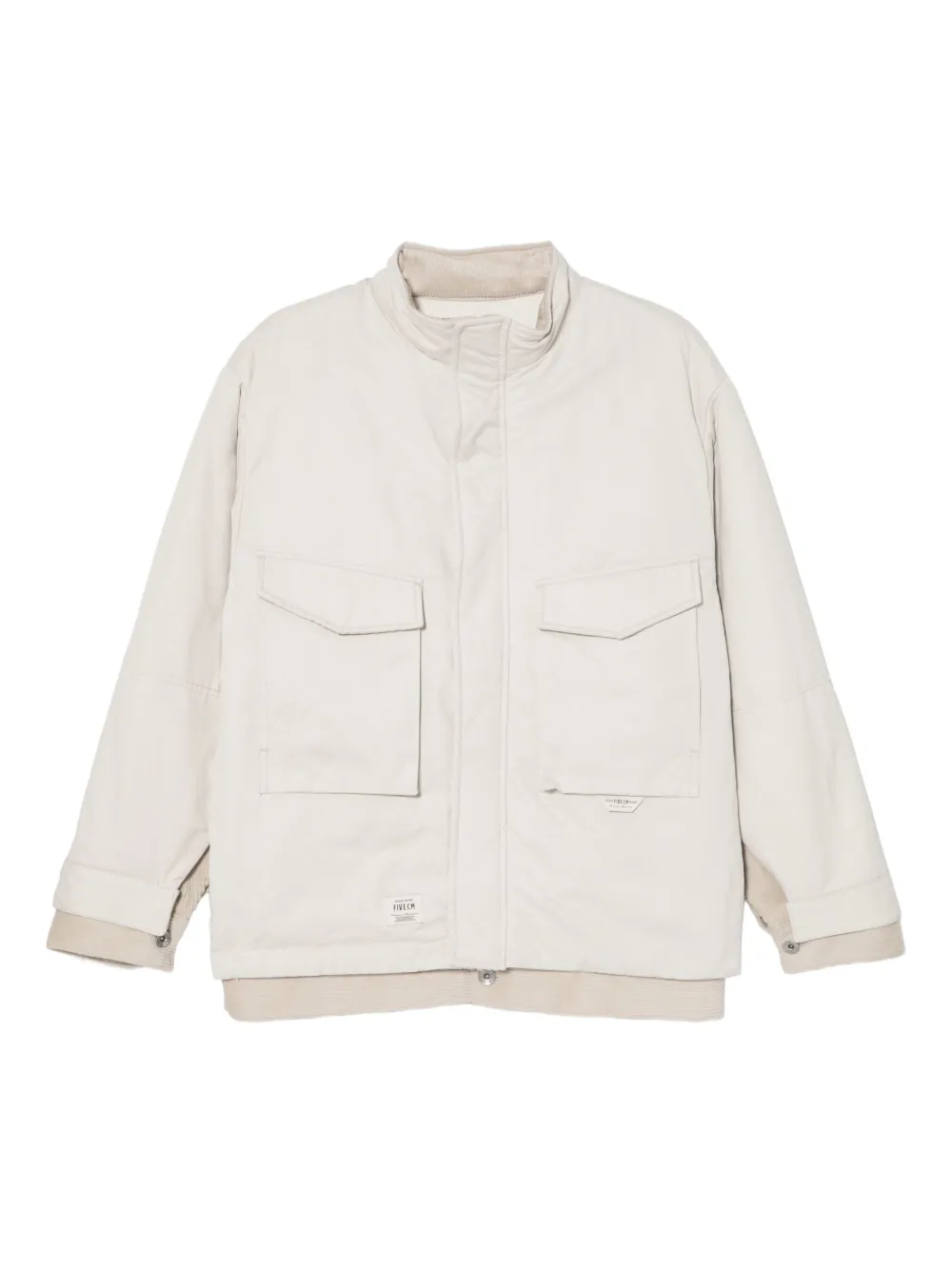 FIVE CM logo-patch jacket | Neutrals | Image 1