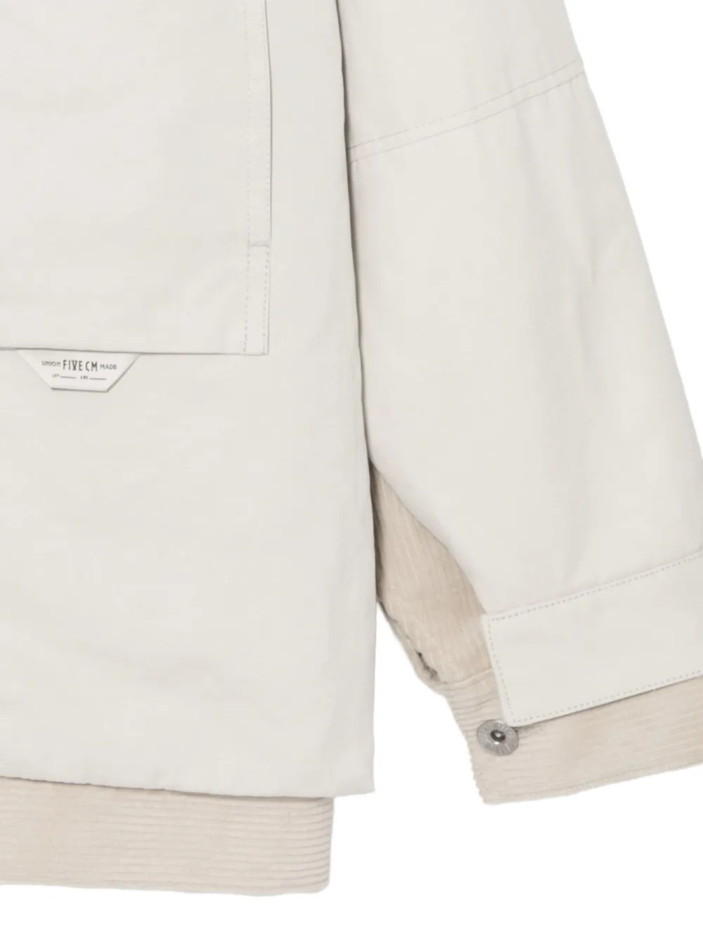 Five Cm Logo-patch Jacket In White
