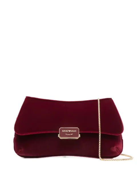 Emporio Armani logo-plaque clutch bag