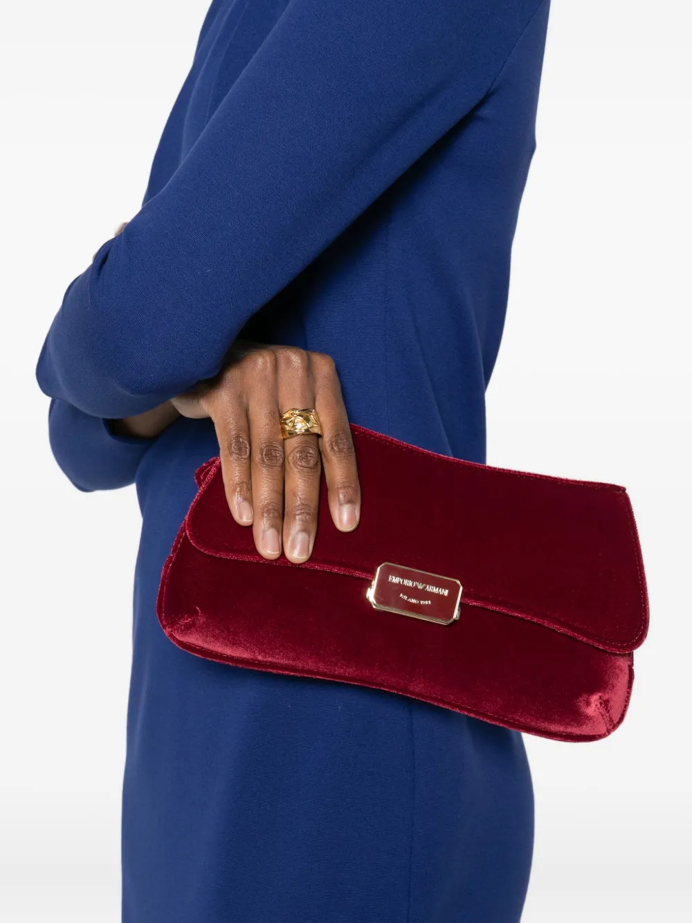 Emporio Armani logo-plaque clutch bag | Image 2