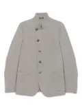 Emporio Armani virgin wool blend shirt jacket - Grey