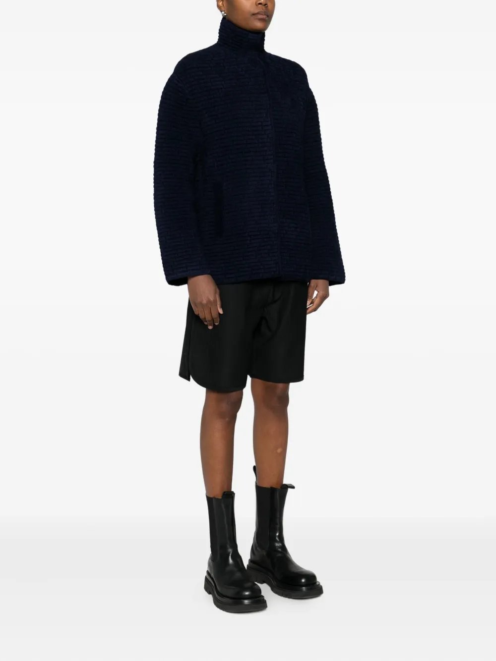 Emporio Armani Bewerkt jack Blauw