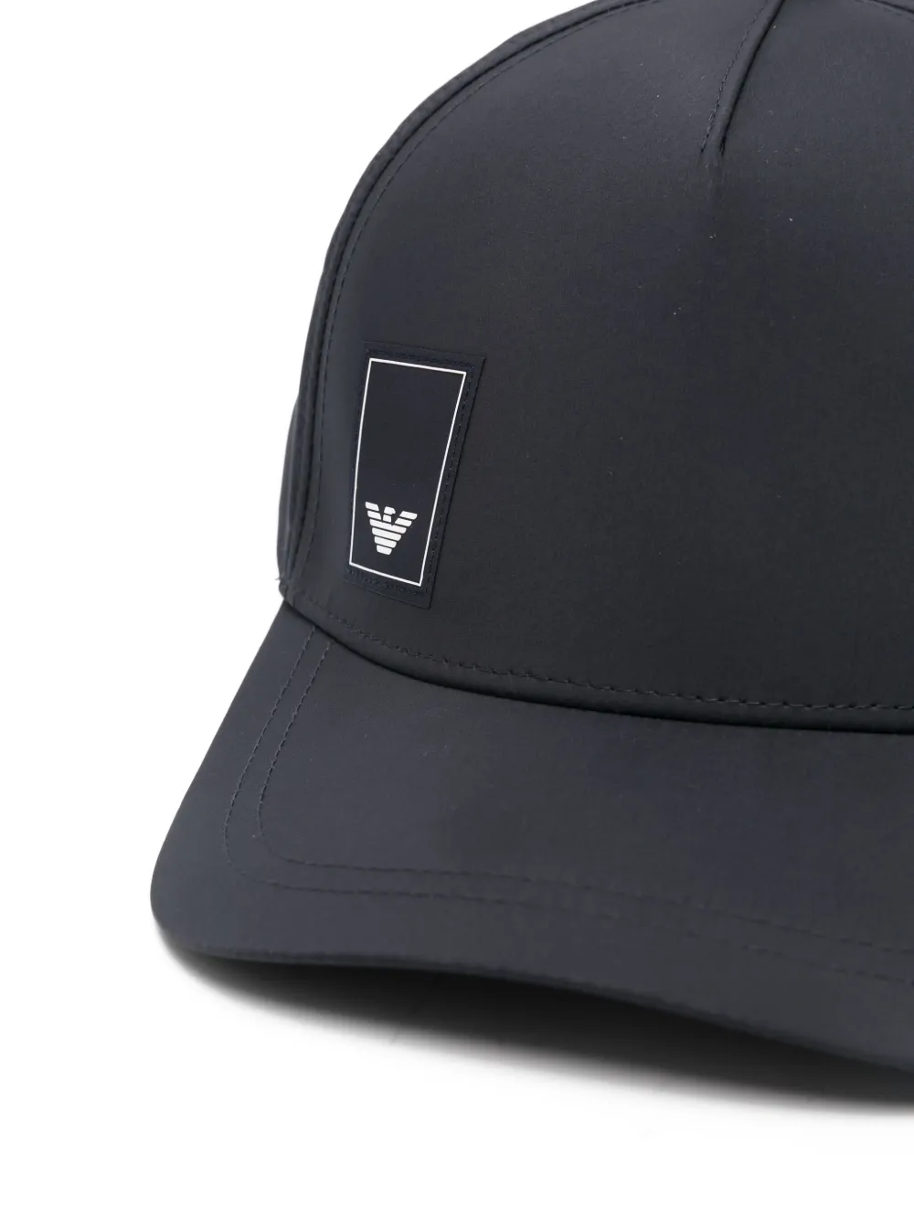 Emporio Armani Verstelbare pet met logopatch Zwart