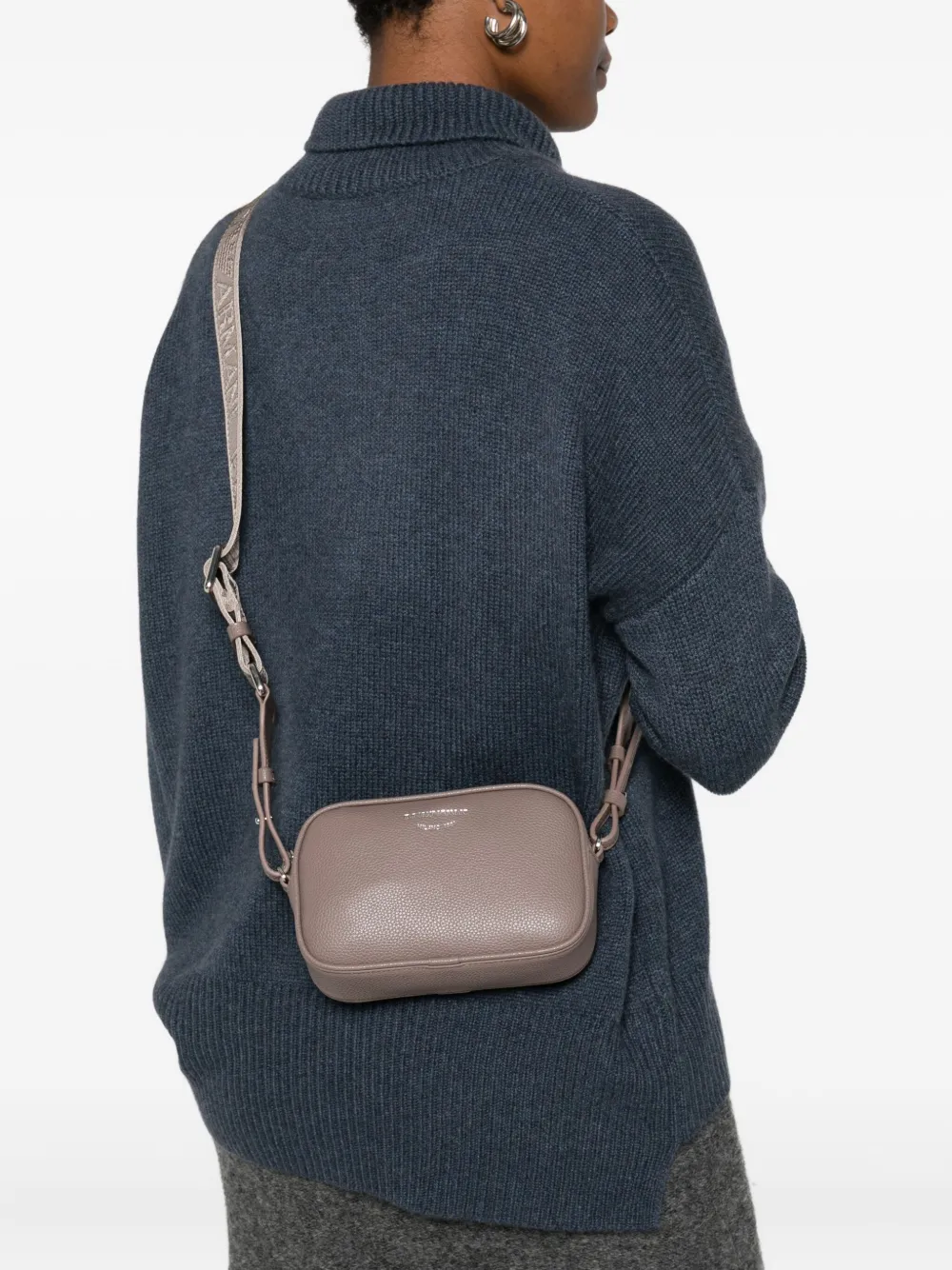 Emporio Armani Schoudertas met hertenprint - Bruin