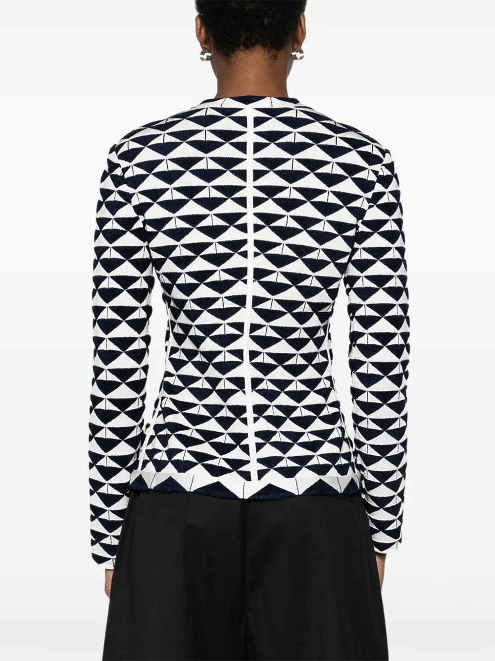 Emporio Armani Jack met geometrische print FB009 GEOMETRIC BLU