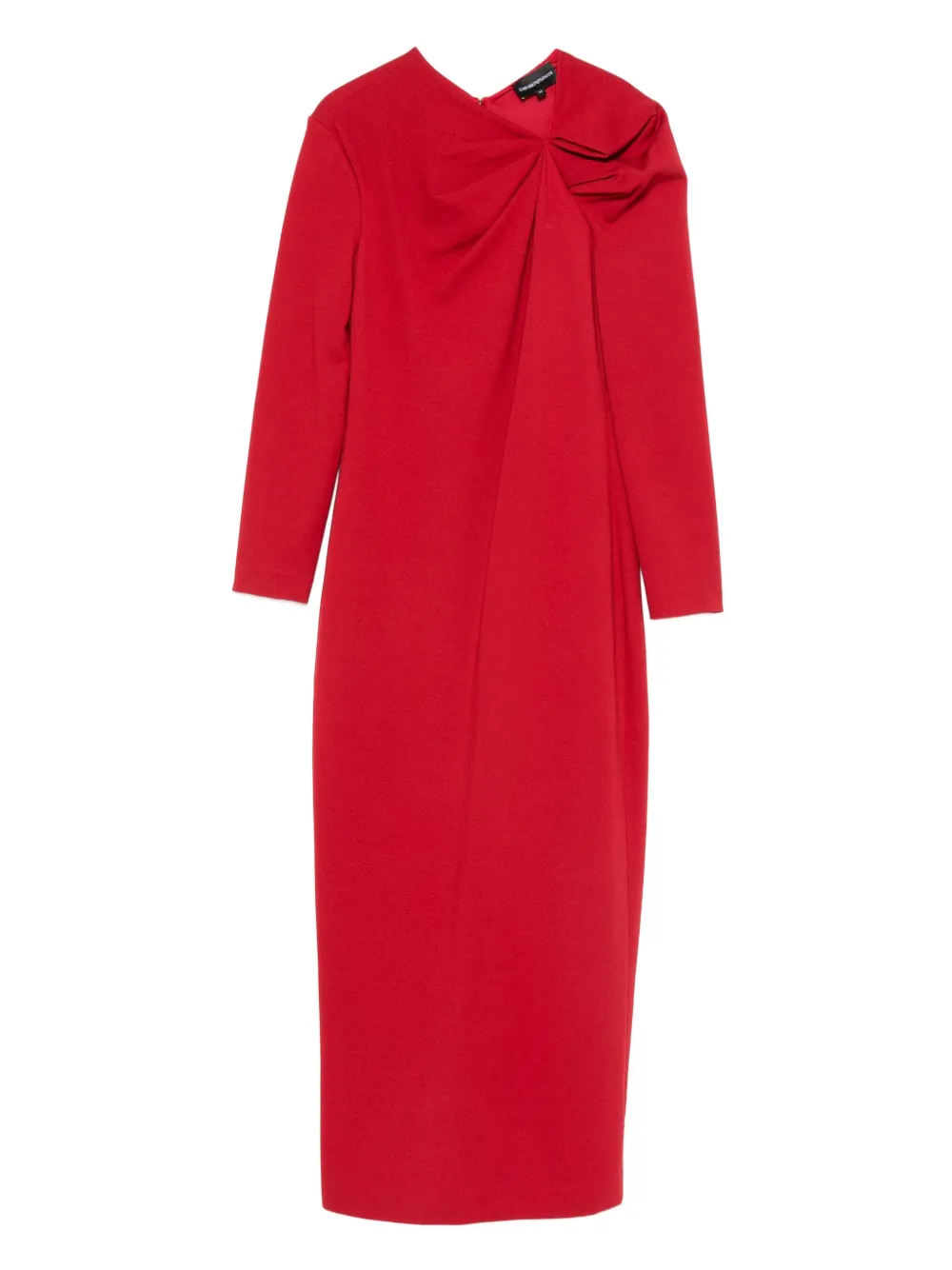Emporio Armani draped dress - Rosso