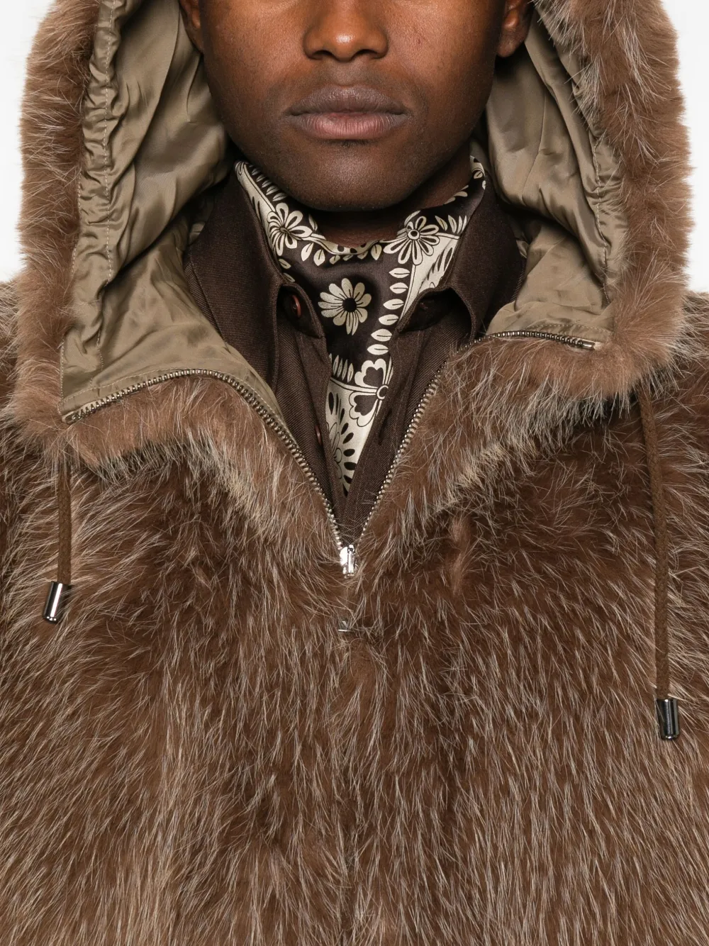 Emporio Armani Jack met capuchon Bruin