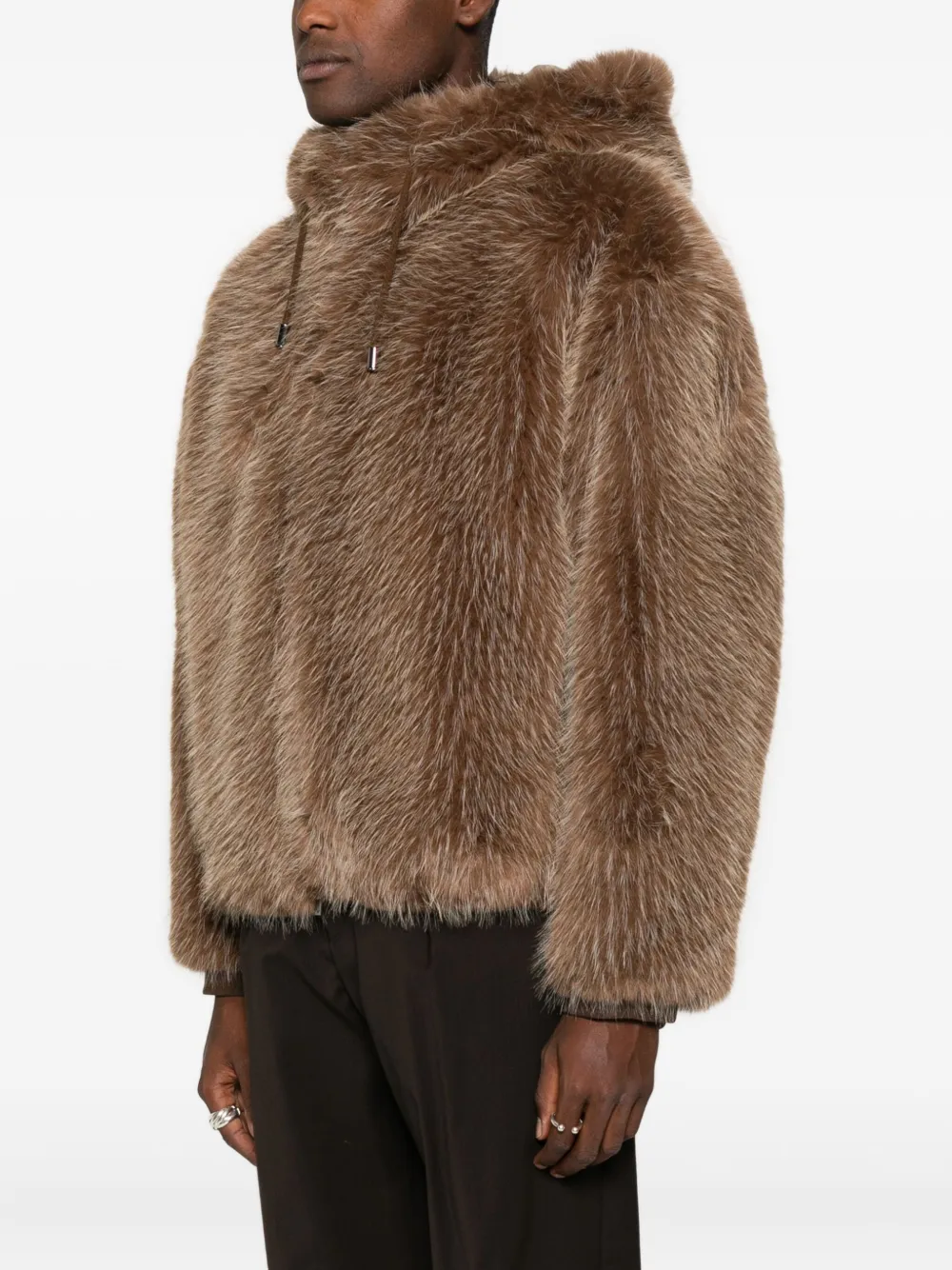 Emporio Armani Jack met capuchon Bruin