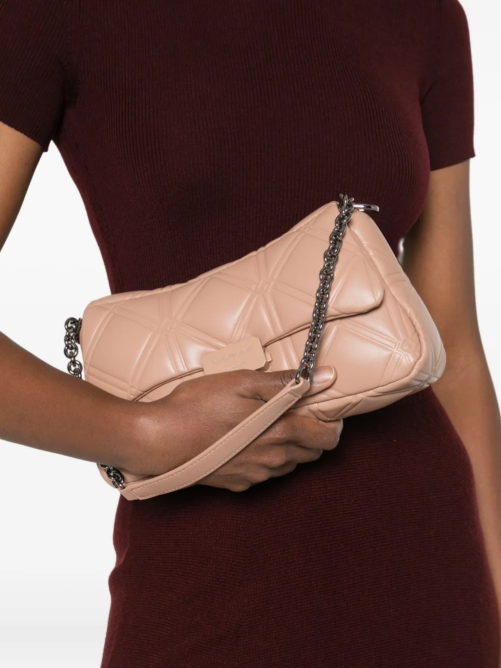Emporio Armani Gewatteerde schoudertas - Roze