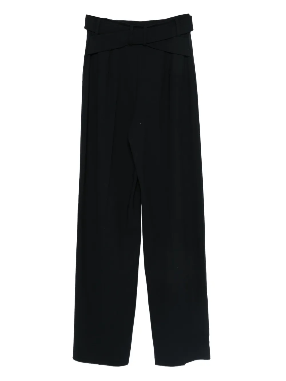 Emporio Armani Broek met ceintuur Blauw