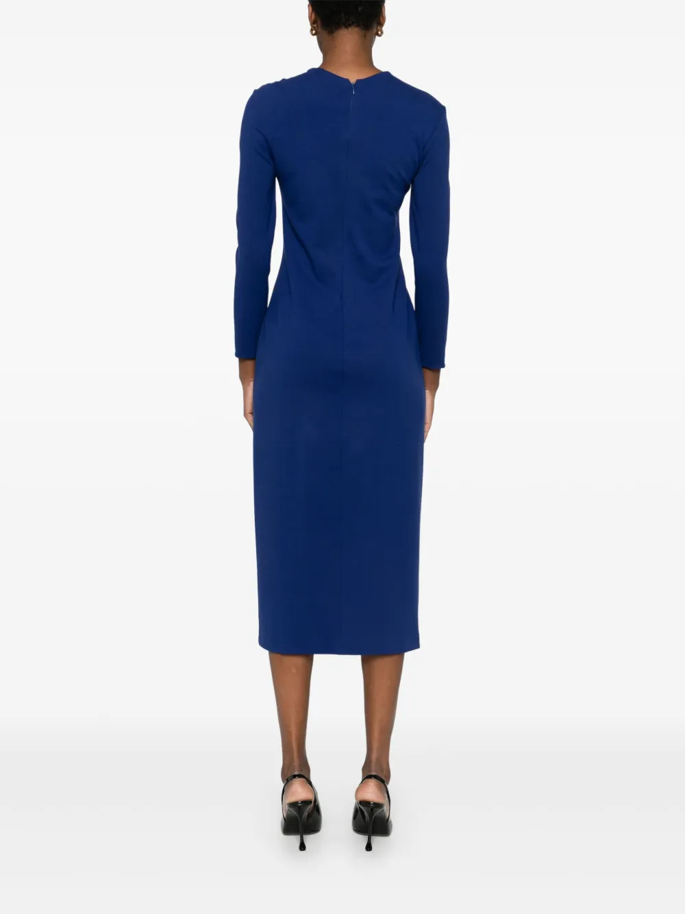 Emporio Armani Jurk met geknoopt detail Blauw