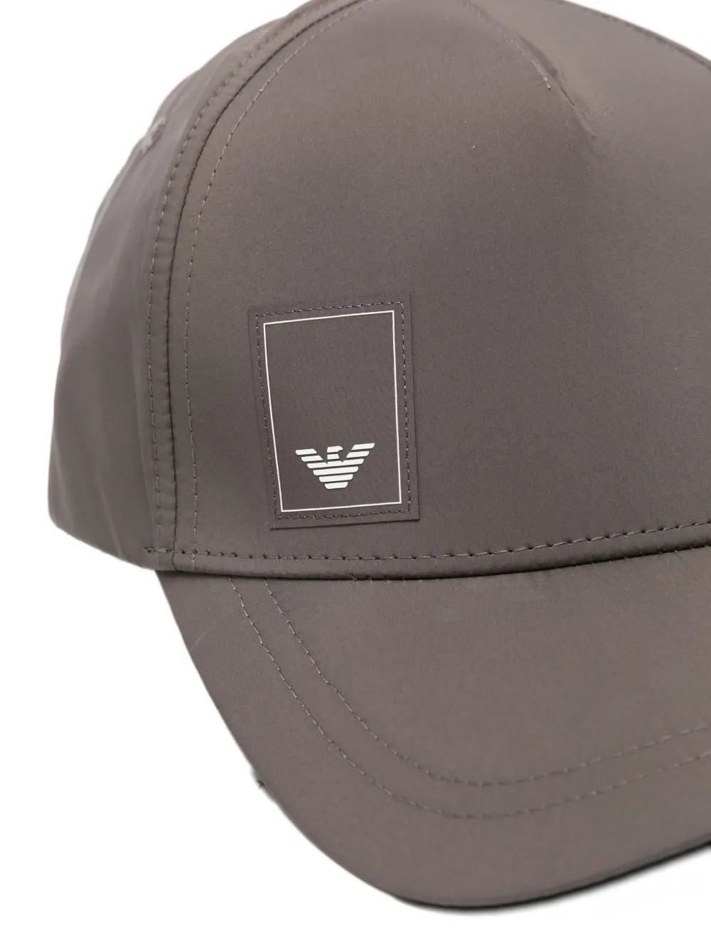 Emporio Armani Logo-patch Adjustable Cap In Gray