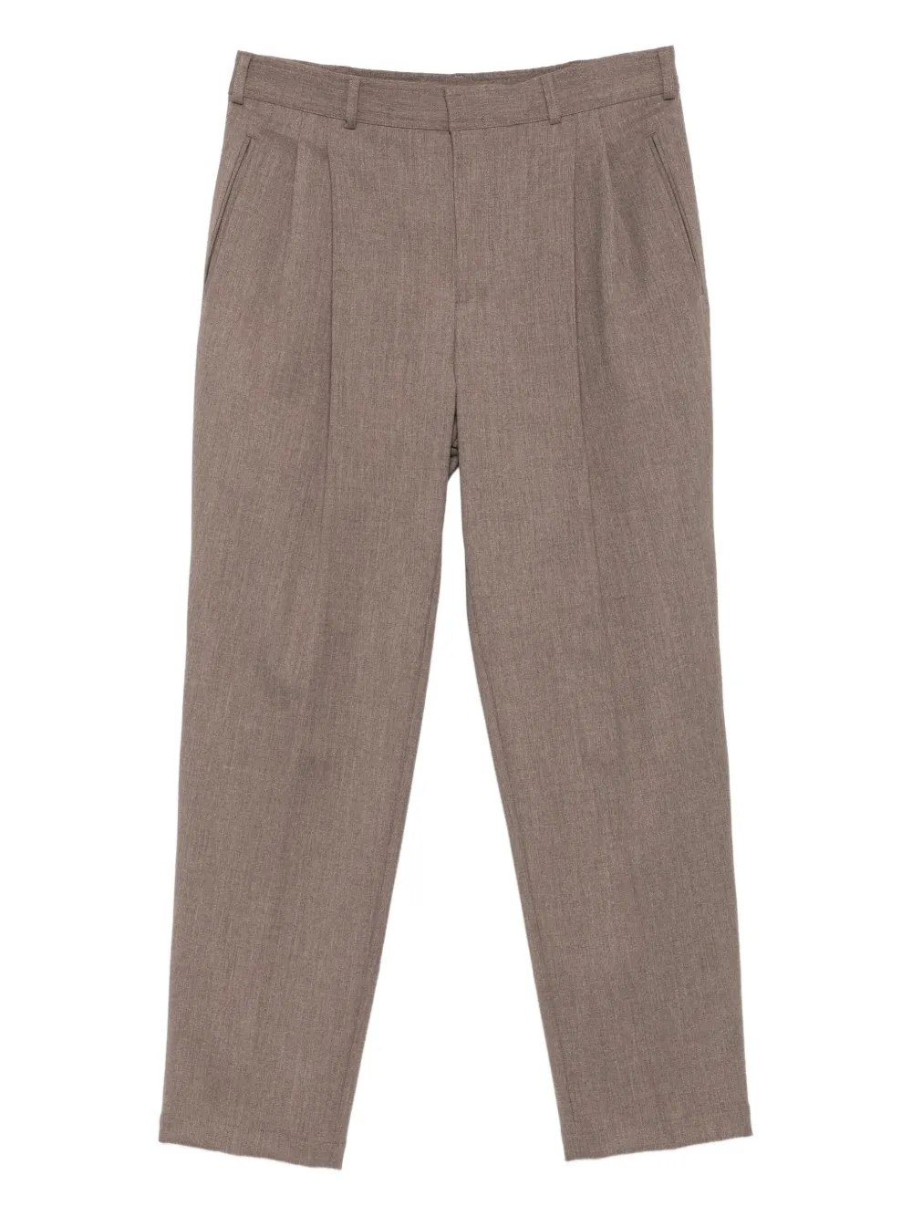 Emporio Armani silk blend tailored trousers | Neutrals | Image 1