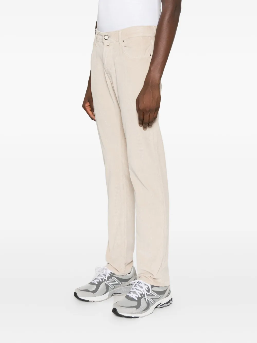 Jacob Cohen Tailored Corduroy Five-pocket Trousers In Multi