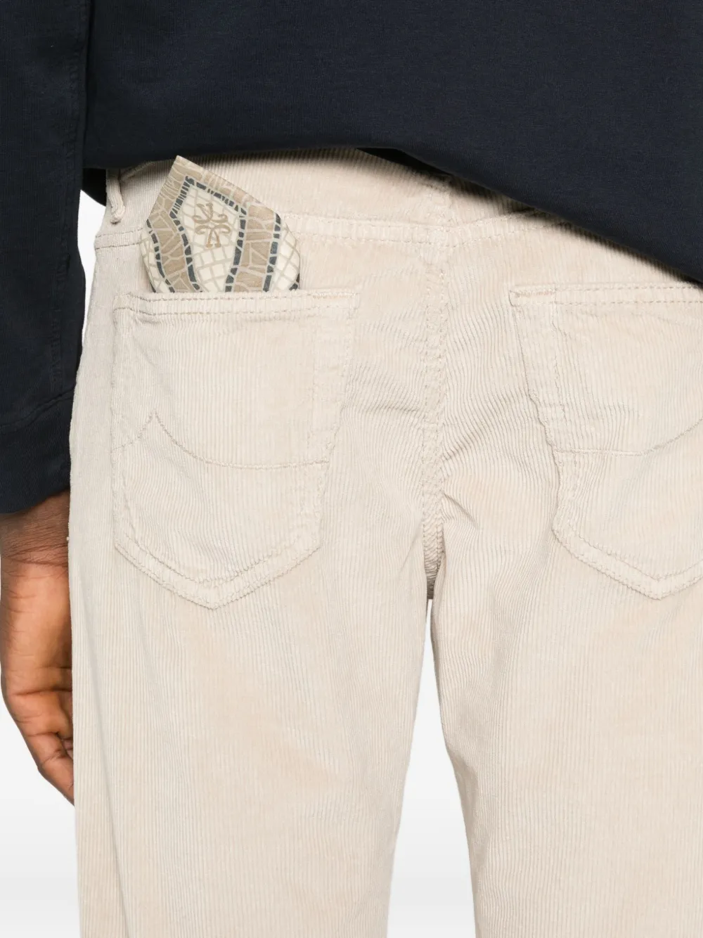 Jacob Cohen Tailored Corduroy Five-pocket Trousers In Multi