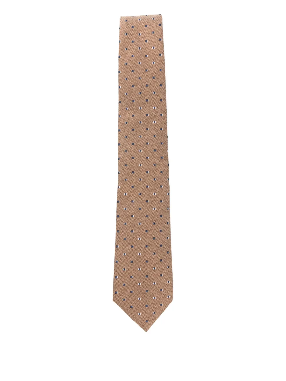 Emporio Armani Patterned Tie In Brown