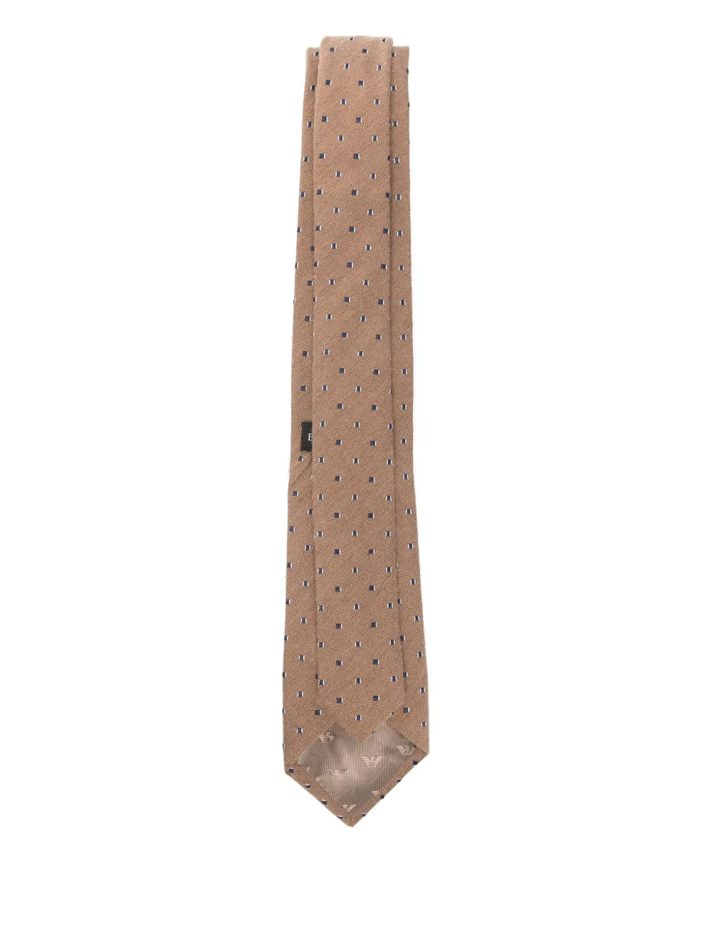 Emporio Armani Stropdas met patroon - Bruin