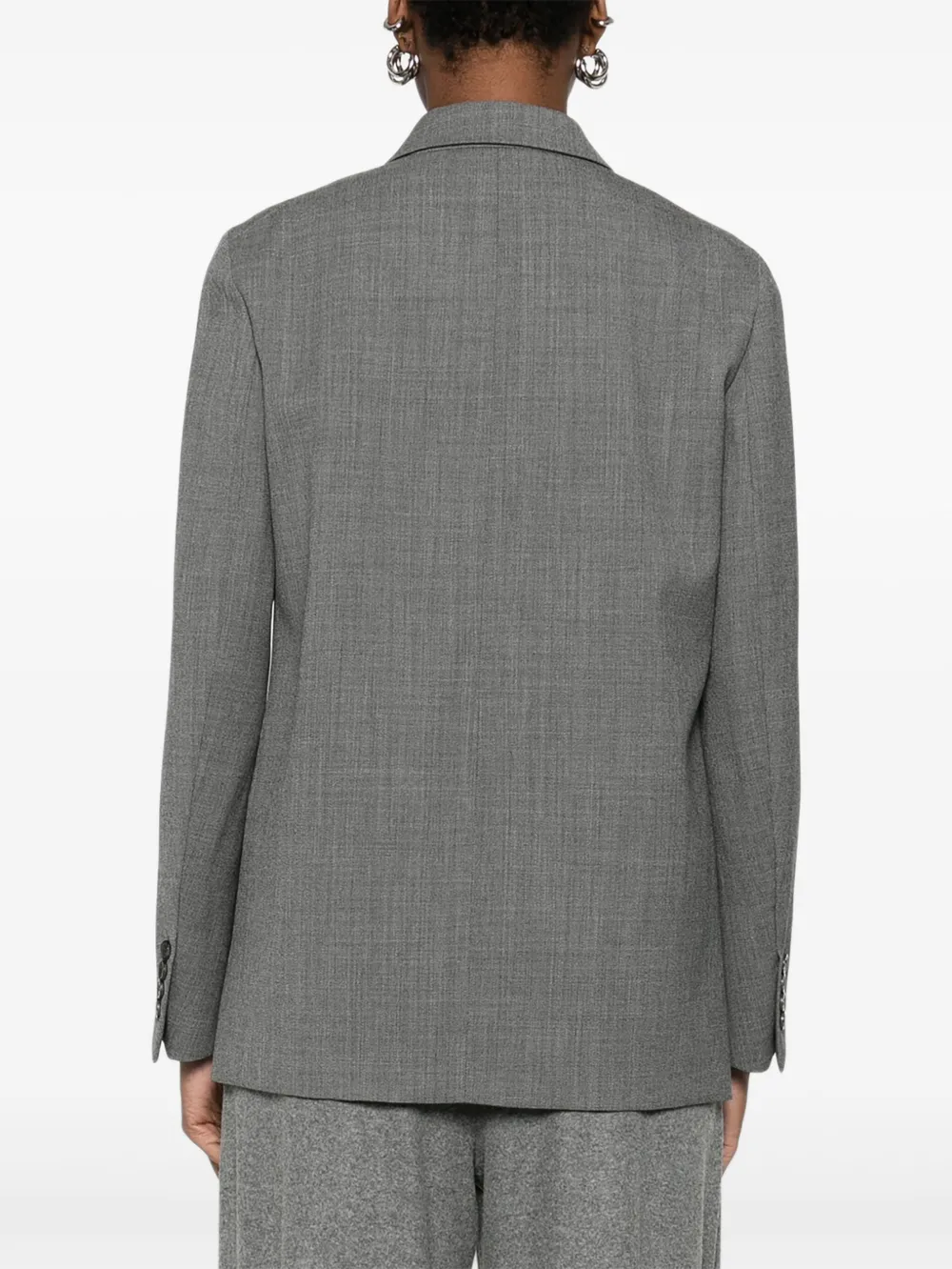 Emporio Armani Blazer met dubbele rij knopen Grijs