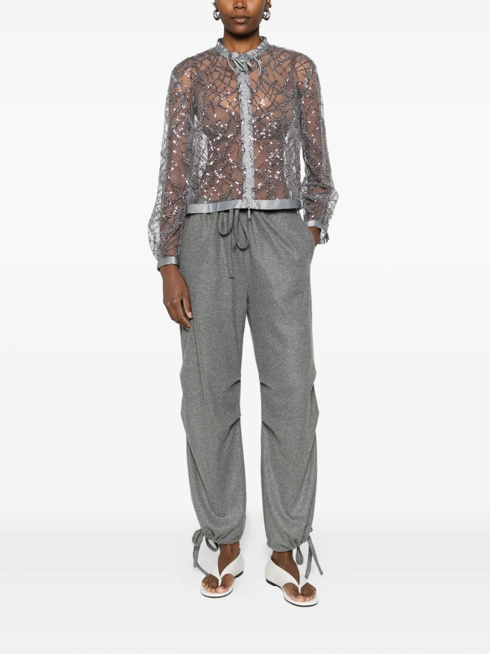 Emporio Armani sequin-embellished jacket | Cropped Jackets | Image 2