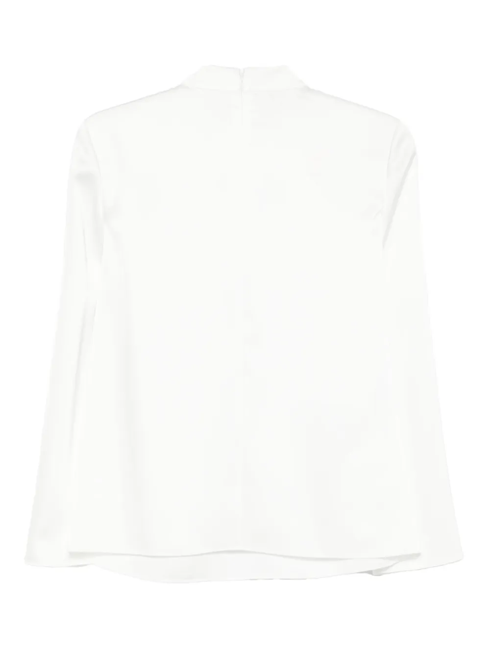 Emporio Armani floral-appliqué blouse - Wit