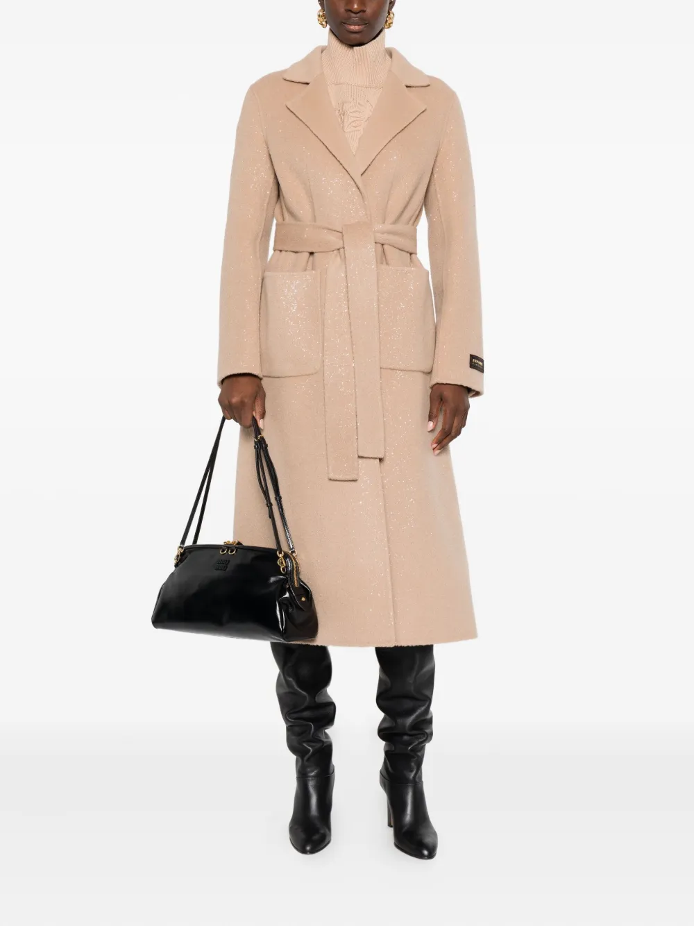 ERMANNO FIRENZE  belted patch-pocket coat | Single Breasted Coats | Image 2