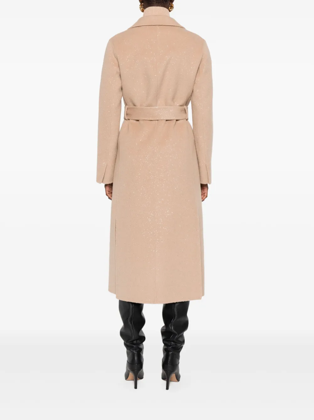 ERMANNO FIRENZE Jas met ceintuur Bruin