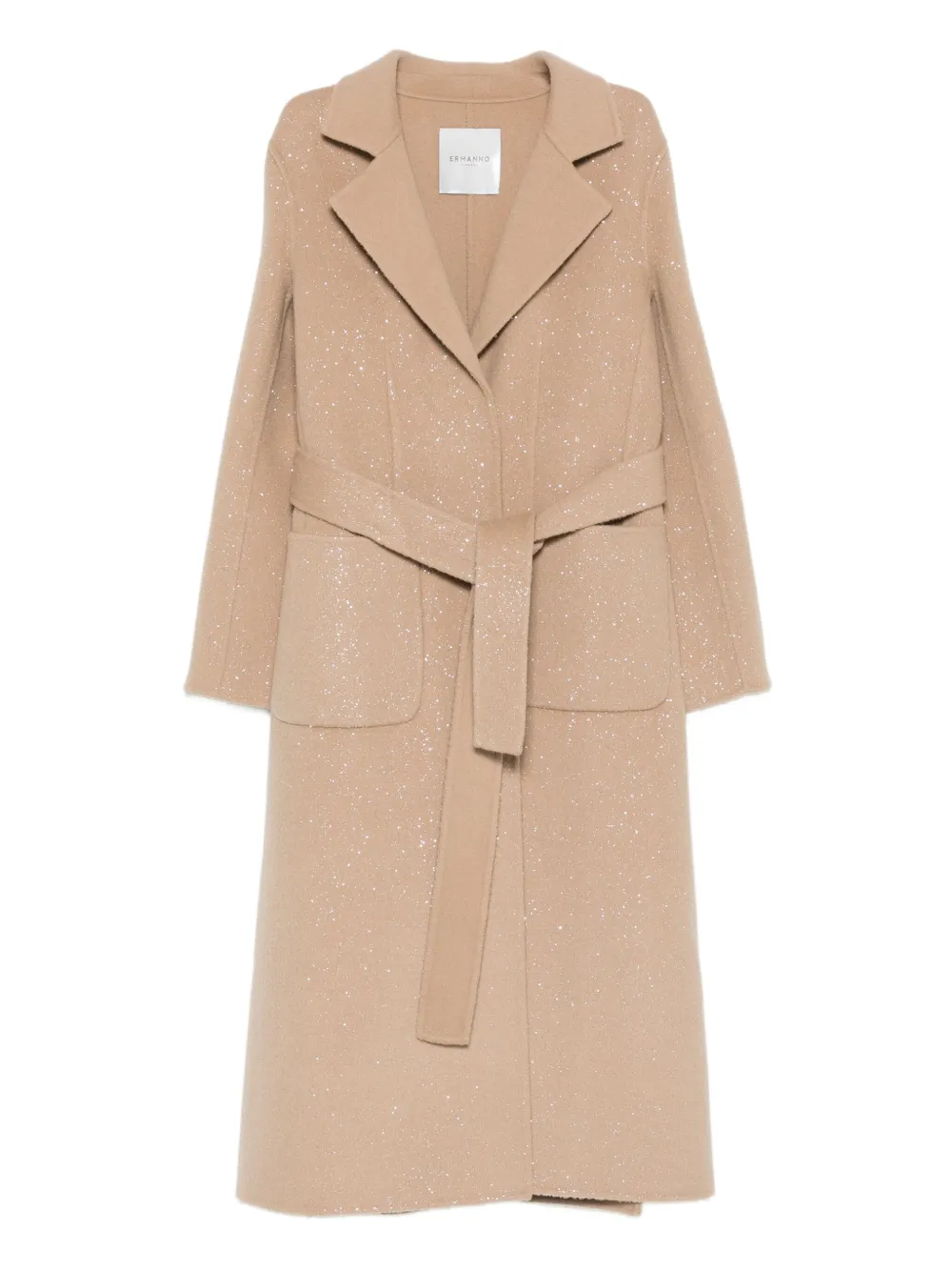 ERMANNO FIRENZE  belted patch-pocket coat | Brown | Image 1