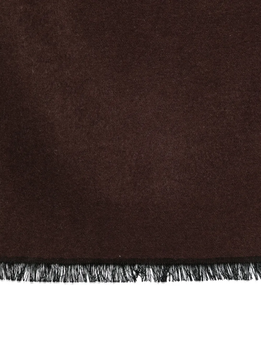 Emporio Armani Luxurious Soft Fringe Scarf Accessory In Brown