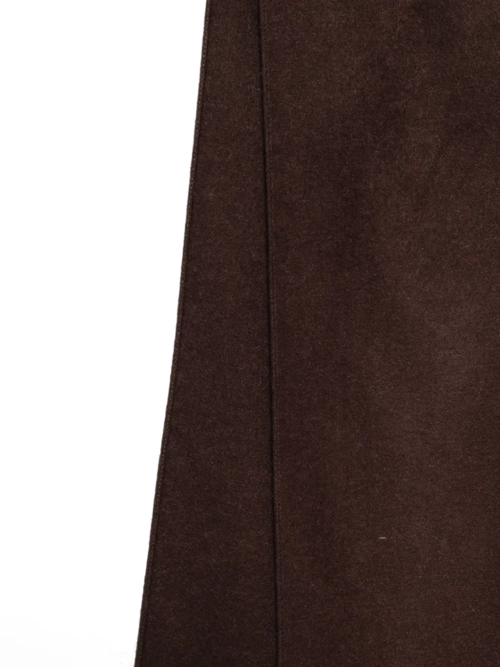 Emporio Armani rectangular fringed scarf - Bruin