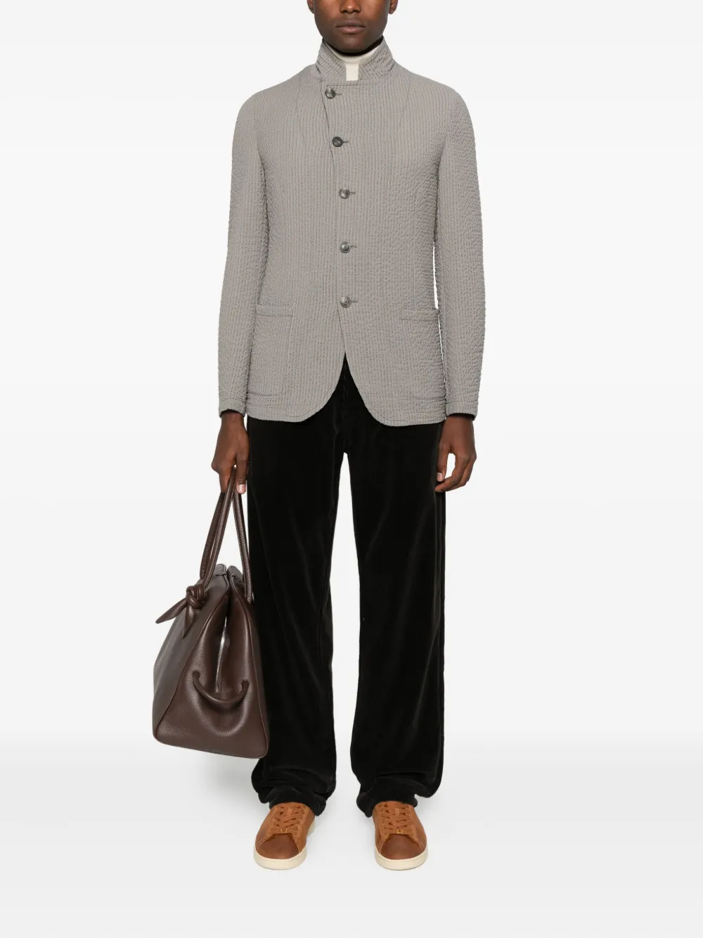 Emporio Armani straight-leg trousers - Zwart