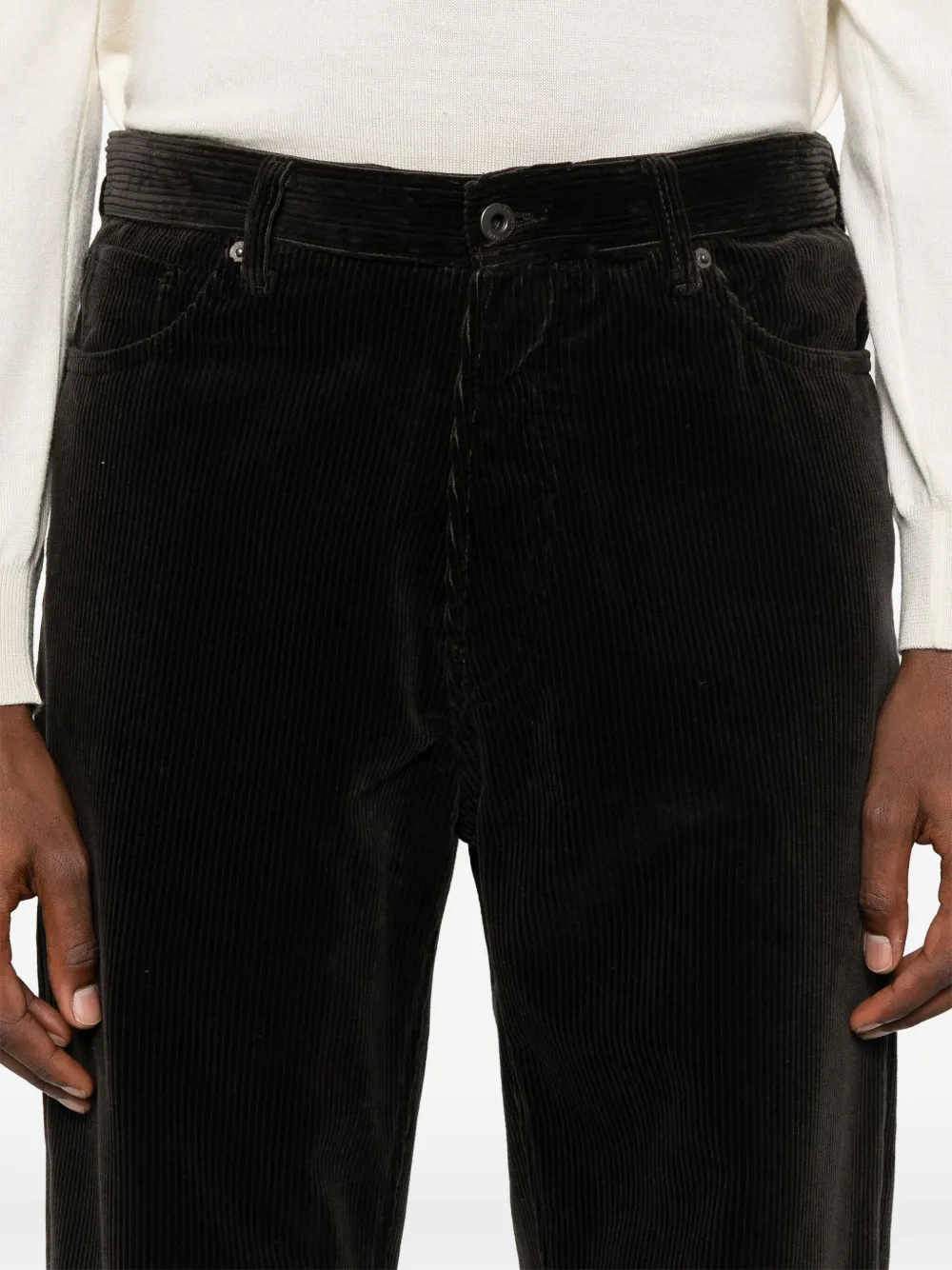 Emporio Armani Straight broek Zwart