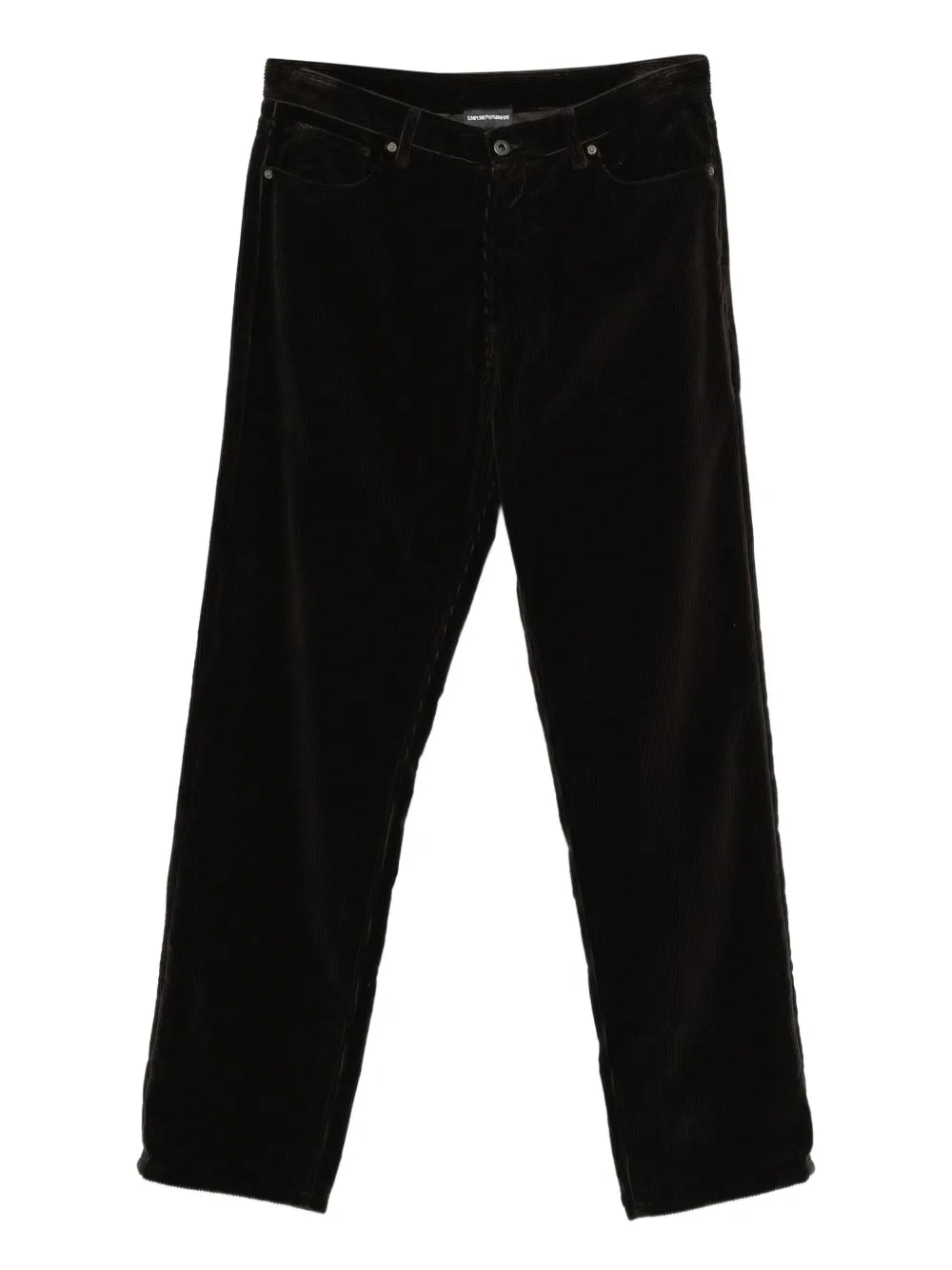 Emporio Armani straight-leg trousers | Black | Image 1