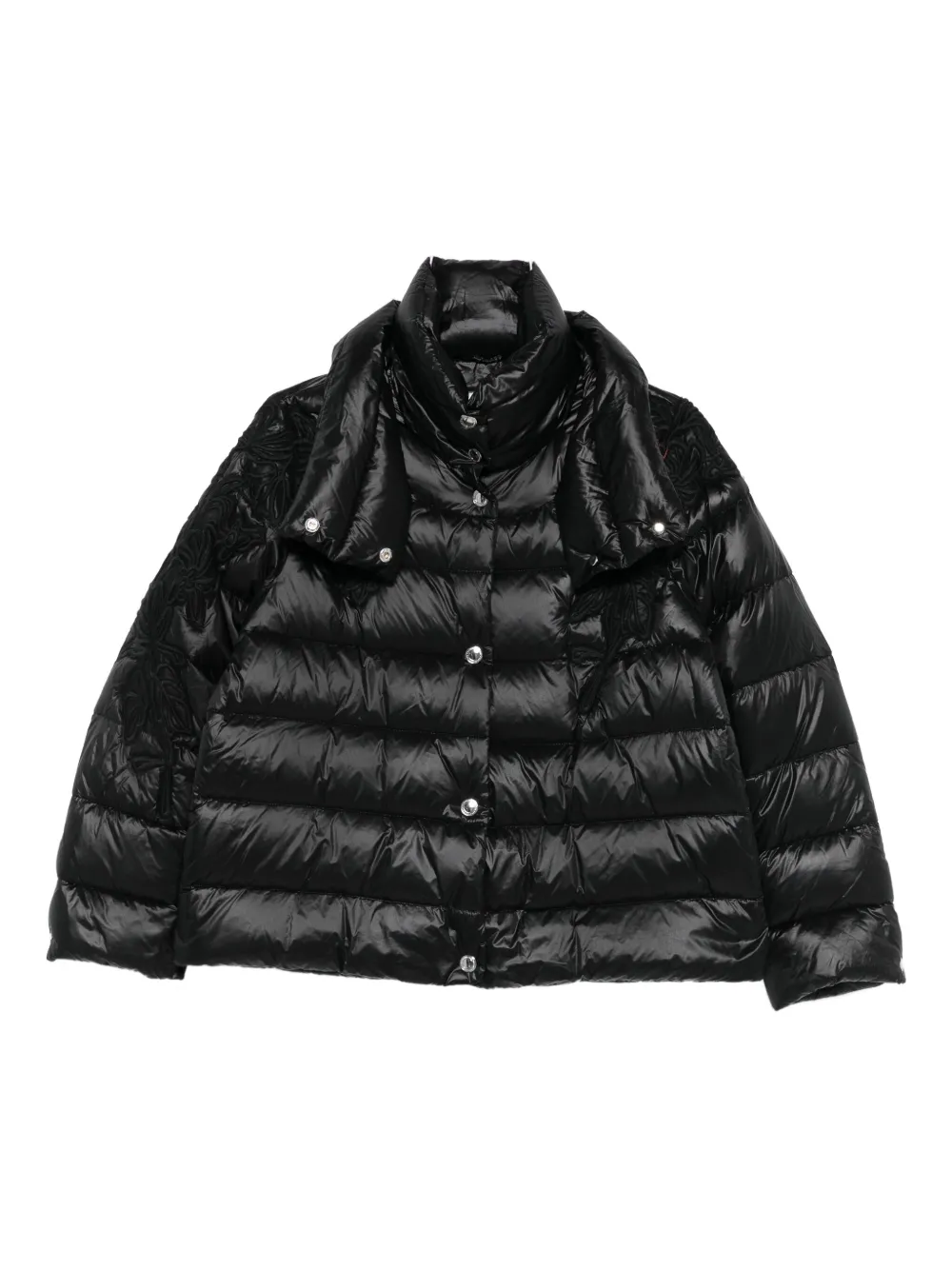 Ermanno Firenze Hooded Puffer Jacket In Black