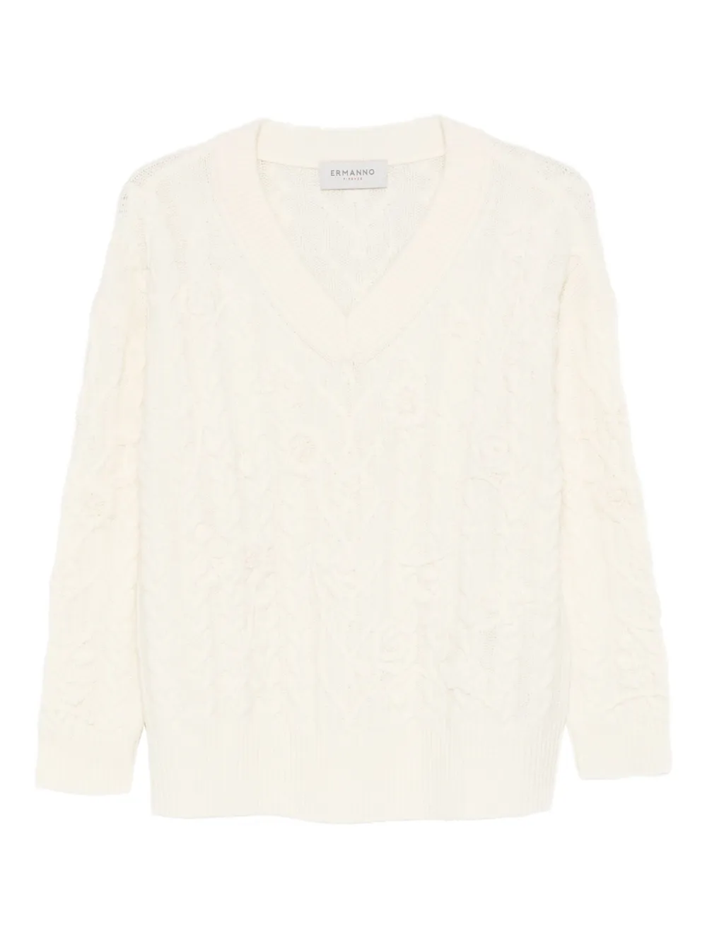 ERMANNO FIRENZE  pull à fleurs | blanc | Image 1