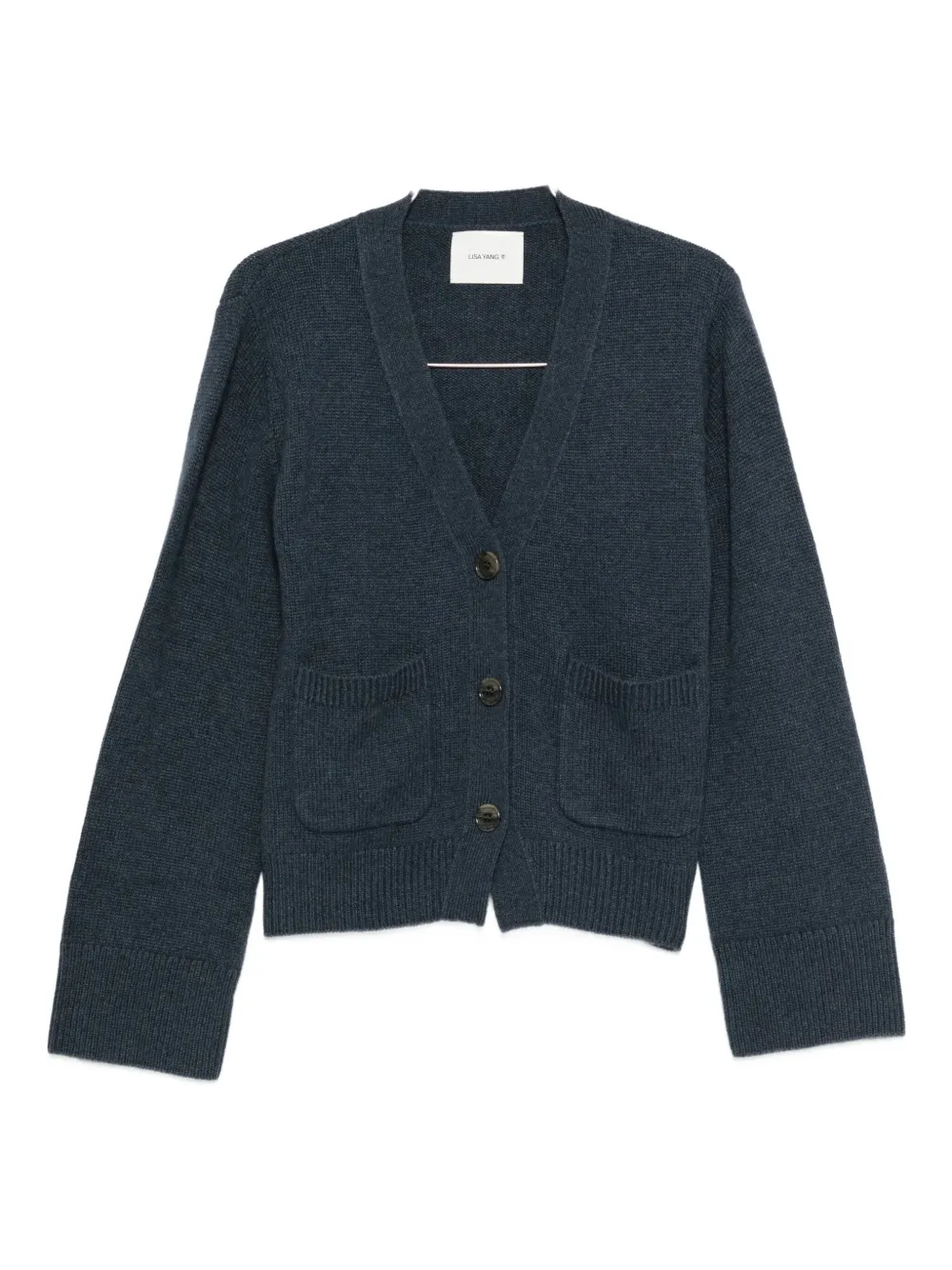 Lisa Yang Danni Cashmere Cardigan In Blue