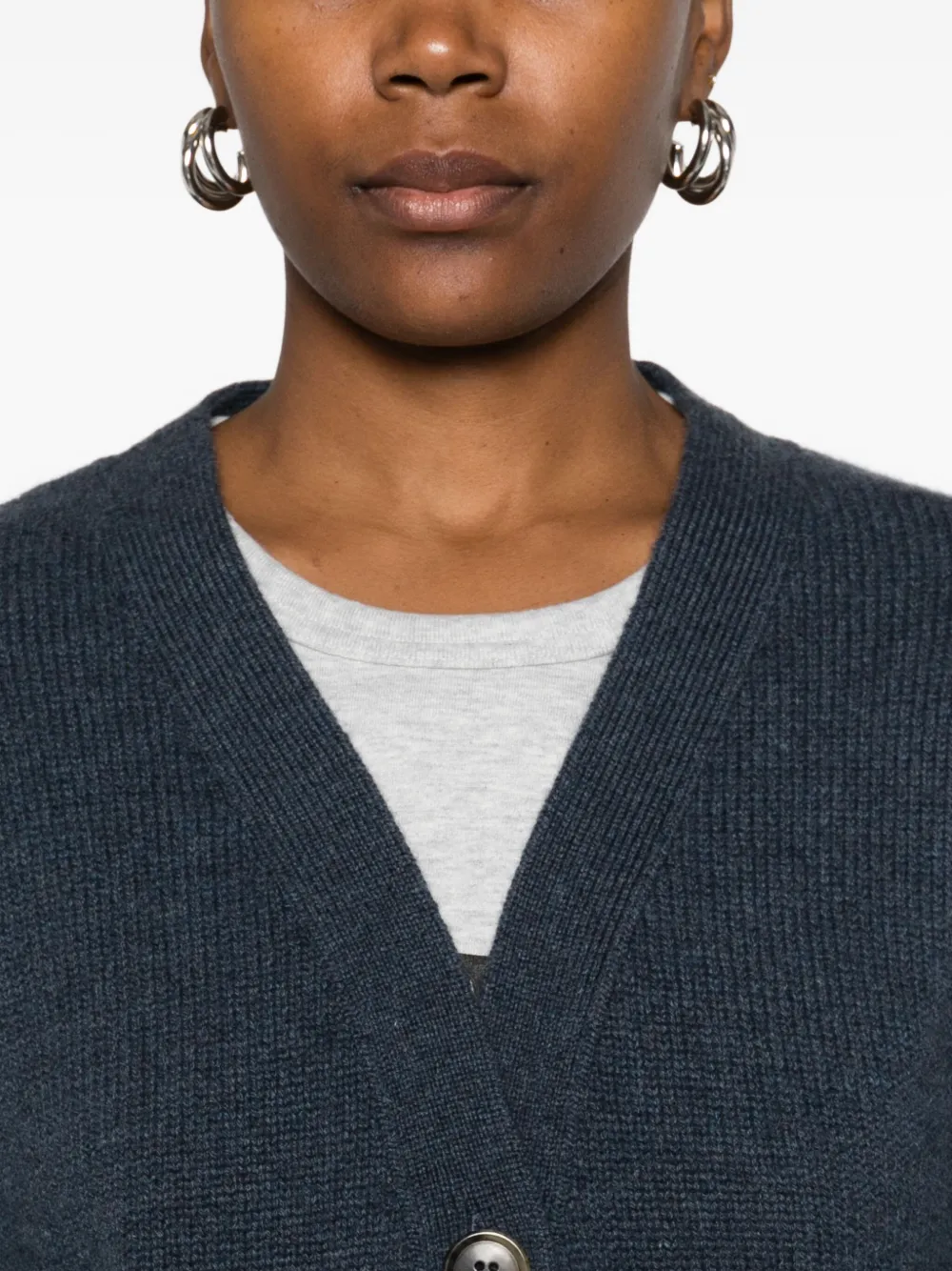 Lisa Yang Danni Cashmere Cardigan In Blue